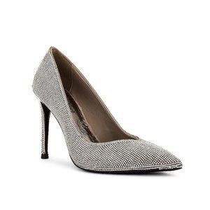 Jeffrey Campbell Womens Lure-JS Black Rhinestone Pump Stiletto Heels Size 8